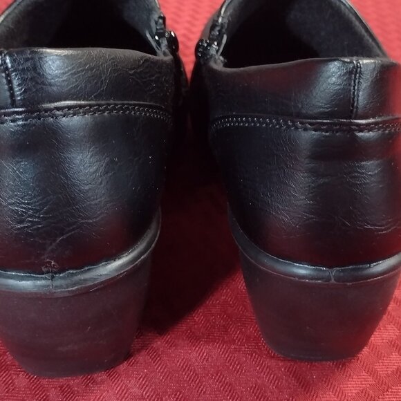 Women’s Easy Street Comfort Wave Black Wedge Shoes –Size 10M - Picture 4 of 10
